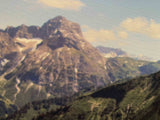 Detail Leinwandbild Berg Widderstein, Kleinwalsertal