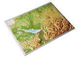 Relief-Landkarte Allgäu Bodensee