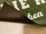 Detail Gummi-Rückseite der Fußmatte