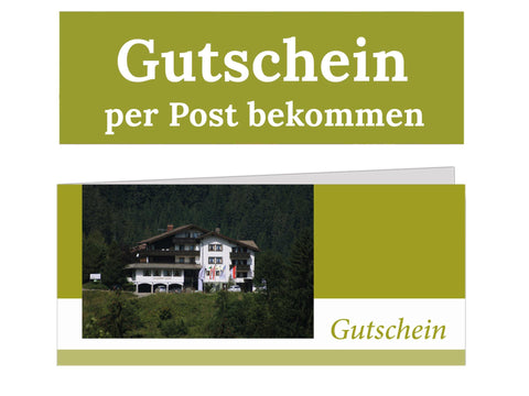 Gutschein-Karte für Hotel Alpensonne