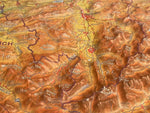 Relief-Landkarte Allgäu Bodensee