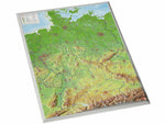 Relief-Landkarte Deutschland
