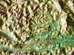 Relief-Landkarte Österreich