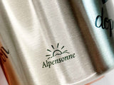 Detail: Alpensonne-Logo-Druck